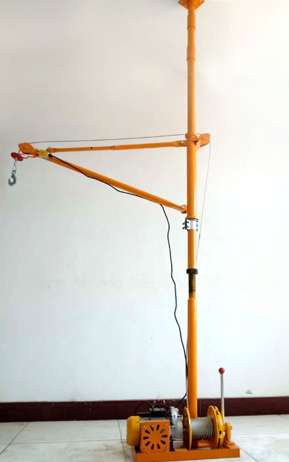 室内装修可以使用家用小吊机来吊运水泥